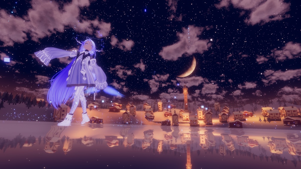 【クジラアクセ】仮想に舞う星海の鯨 トレイル&パーティクルアクセセット : Virtual Aqua Dance