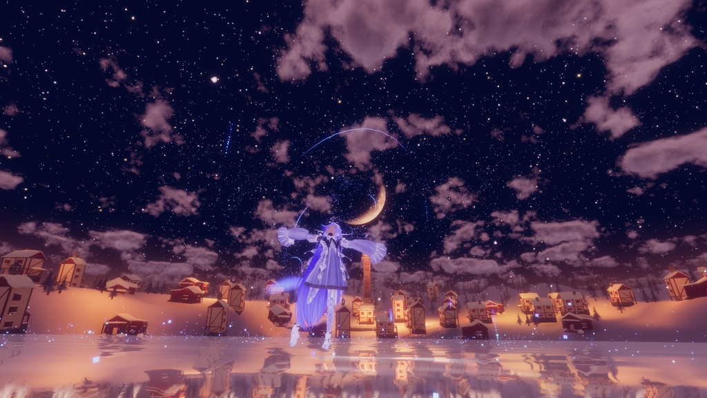 【クジラアクセ】仮想に舞う星海の鯨 トレイル&パーティクルアクセセット : Virtual Aqua Dance