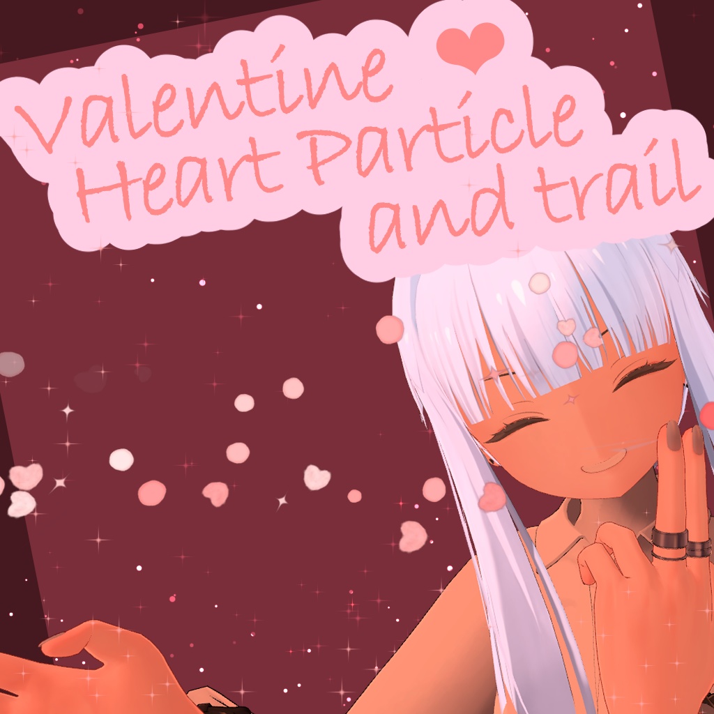 ホワイトデーとバレンタインの8色ハートパーティクル＆トレイル | Valentine heart particle & trail