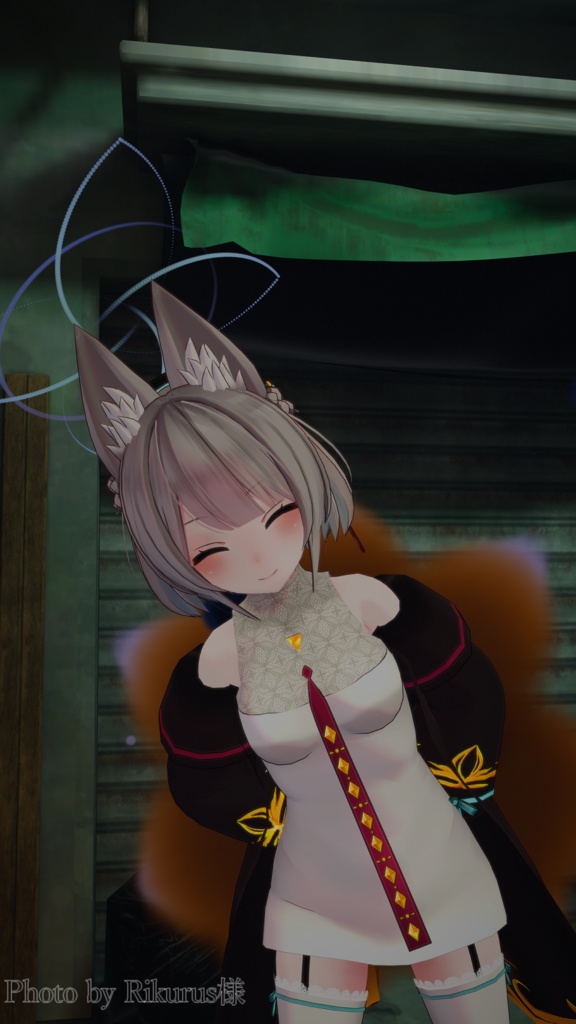 【九尾妖狐アクセ】纏い火の九尾妖狐パーティクル