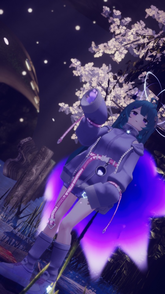 【九尾妖狐アクセ】纏い火の九尾妖狐パーティクル