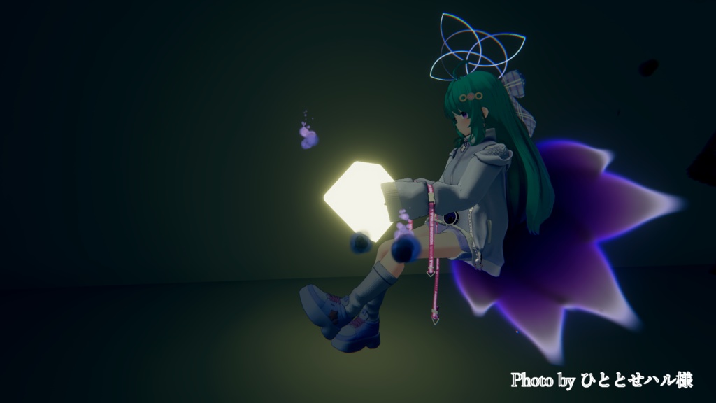 【九尾妖狐アクセ】纏い火の九尾妖狐パーティクル