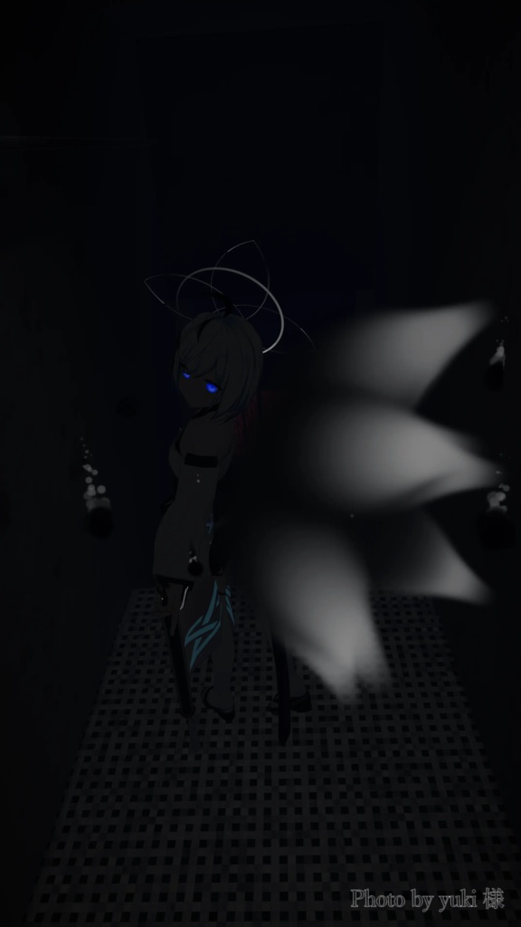 【九尾妖狐アクセ】纏い火の九尾妖狐パーティクル