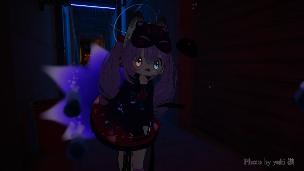 【九尾妖狐アクセ】纏い火の九尾妖狐パーティクル