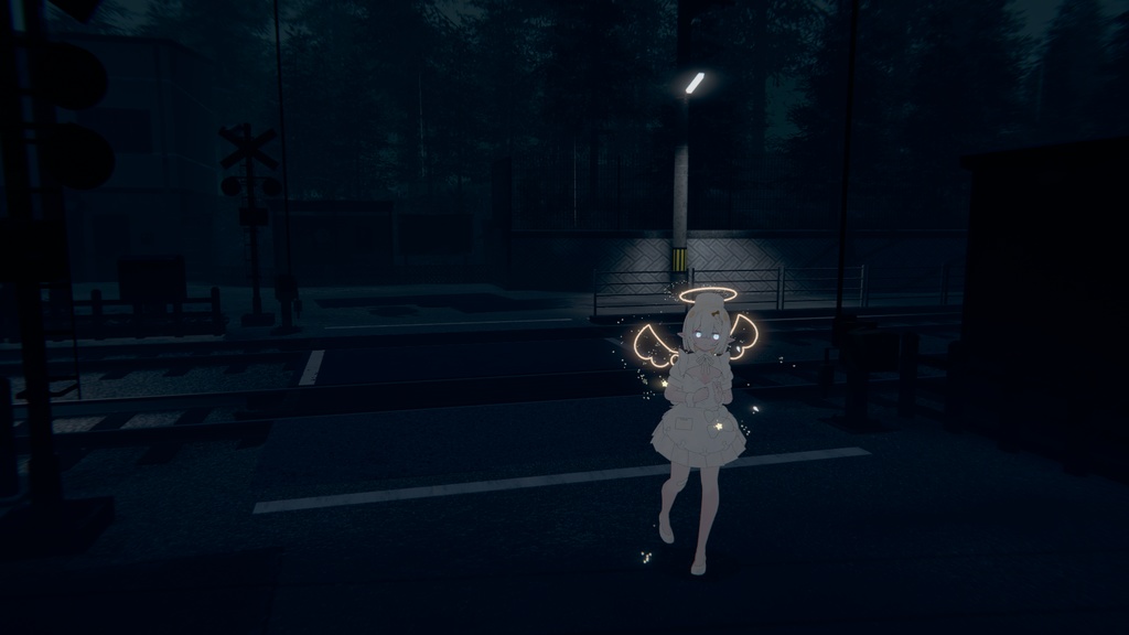 【VRChat向け】ちいさな天使と絵のお星さま【アクセセット】