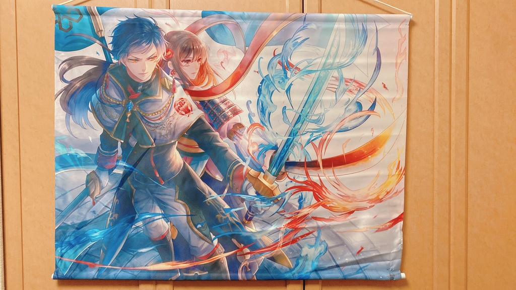 BRAVE CREST 蒼炎と紅炎が舞う B2タペストリー