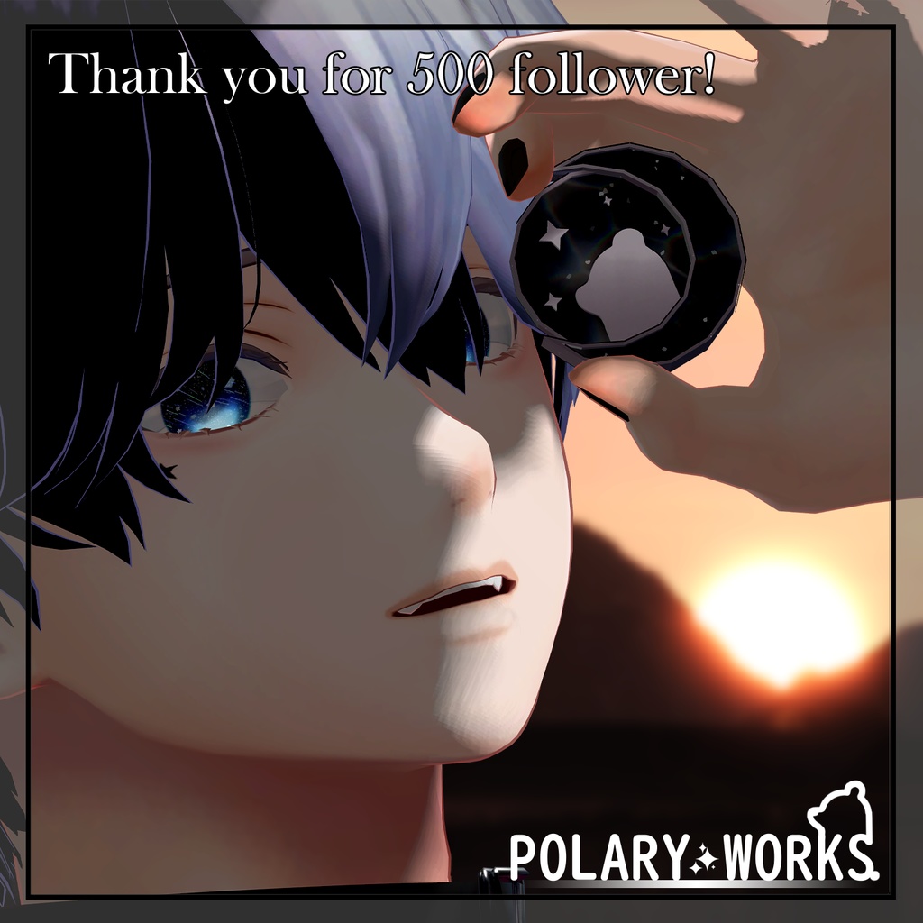 「無料Free」Polary Medallion フォロワー500人記念メダリオン