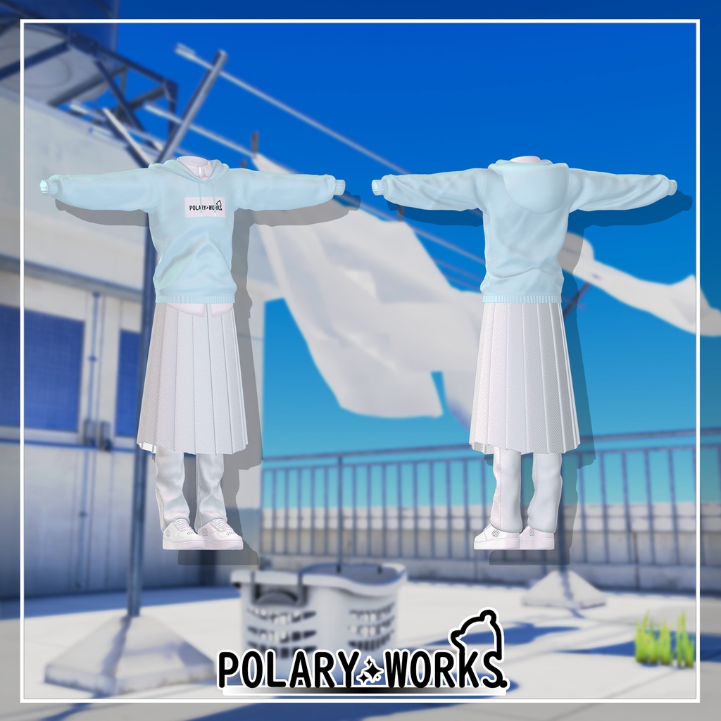 Vento Fresco パーカースカートコーデ