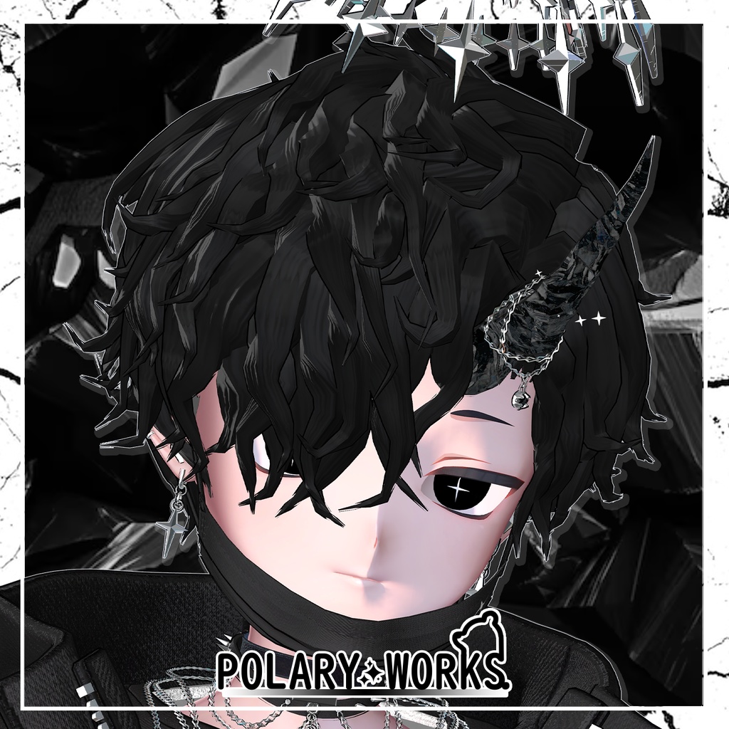 Frammento D' Ombra Hair 黒曜石カーリーヘア