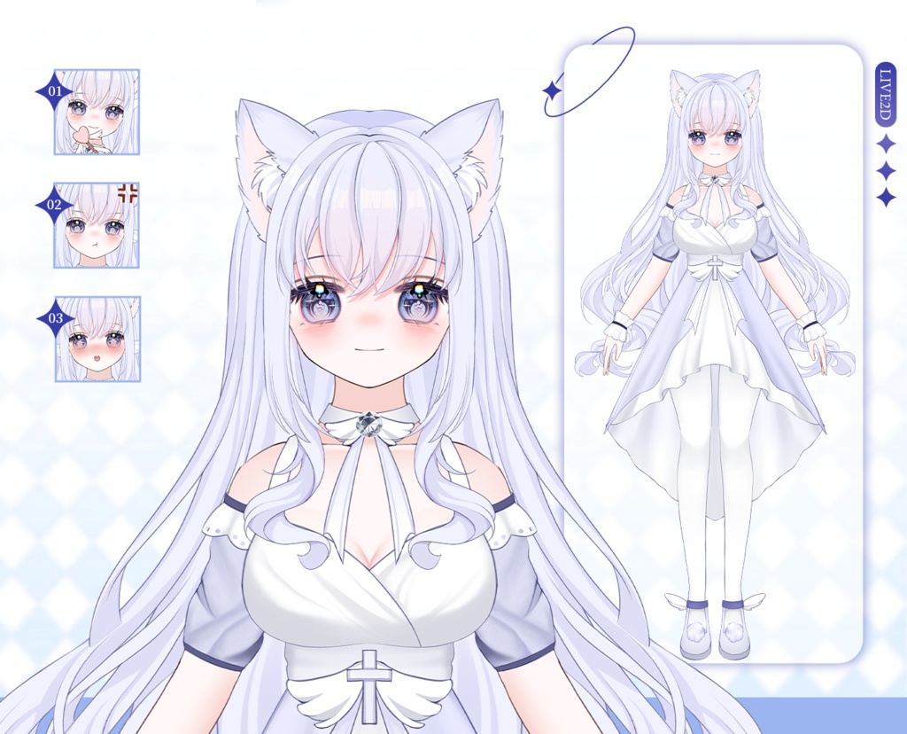 【live2dモデル】天使の猫