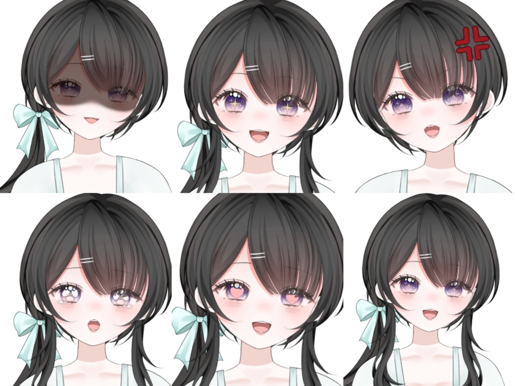 【live2dモデル】ライト古風黒髪少女