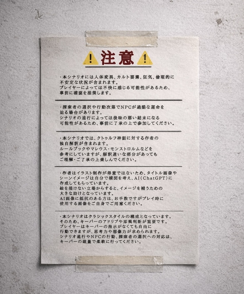 クトゥルフ神話TRPG6版/7版【Sweet Milk Coffee】SPLL:E189436