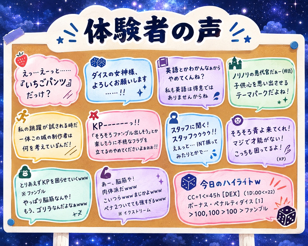 新クトゥルフ神話TRPG【幻夢城】 SPLL:E186237