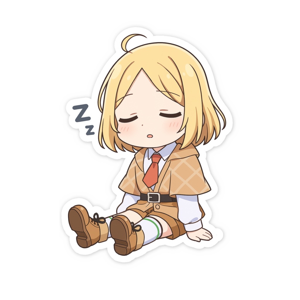 わふるおやすみステッカー