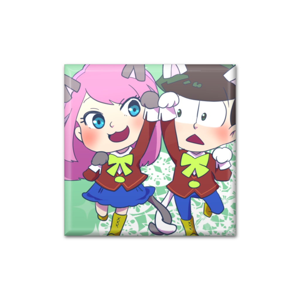 チョロにゃ~ スクエア缶バッジ