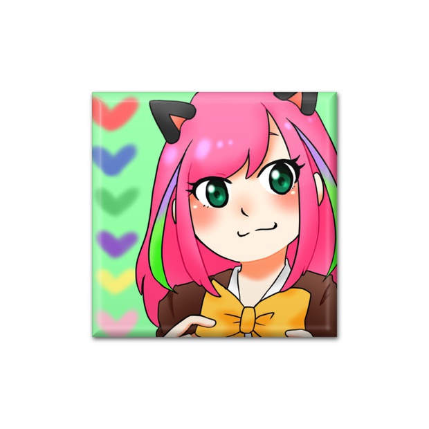 【在庫整理】橋本にゃ～缶バッジ【包装】
