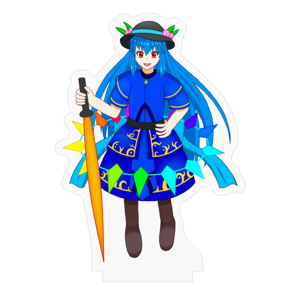 比那名居天子【青】アクリルフィギュア 【東方色彩祭】