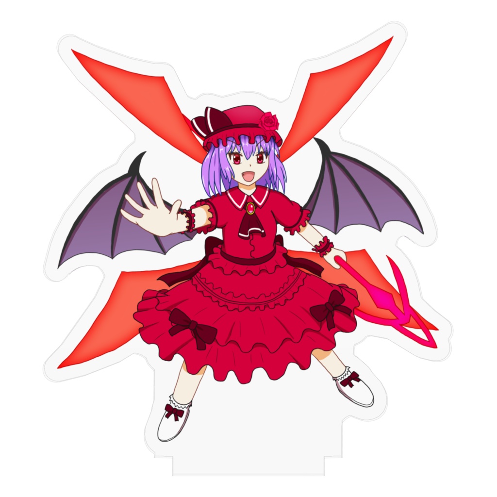 レミリア・スカーレット【赤】アクリルフィギュア 【東方色彩祭】