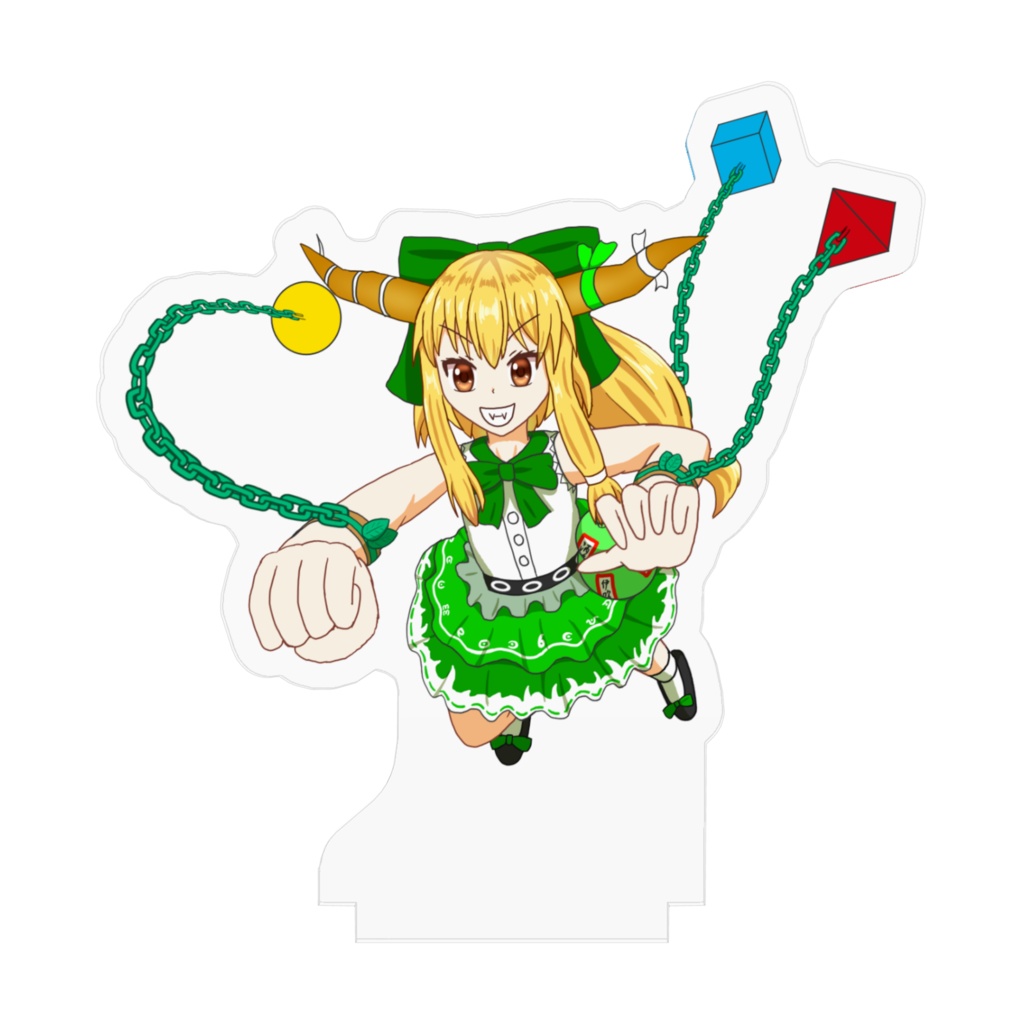 伊吹萃香【緑】アクリルフィギュア 【東方色彩祭】