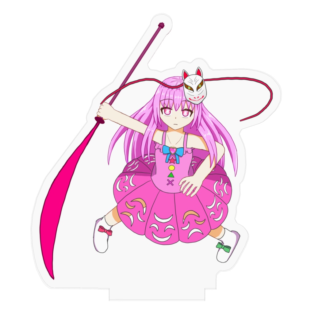 秦こころ【桃】アクリルフィギュア 【東方色彩祭】