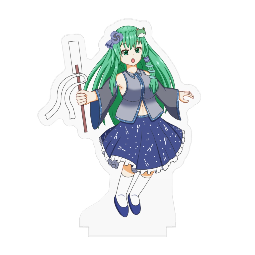 東風谷早苗【灰】アクリルフィギュア 【東方色彩祭】