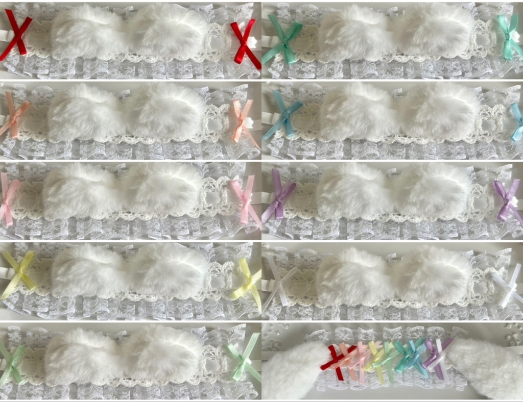 【15〜16cmぬい服】天使ねこサロペットセット4点セット