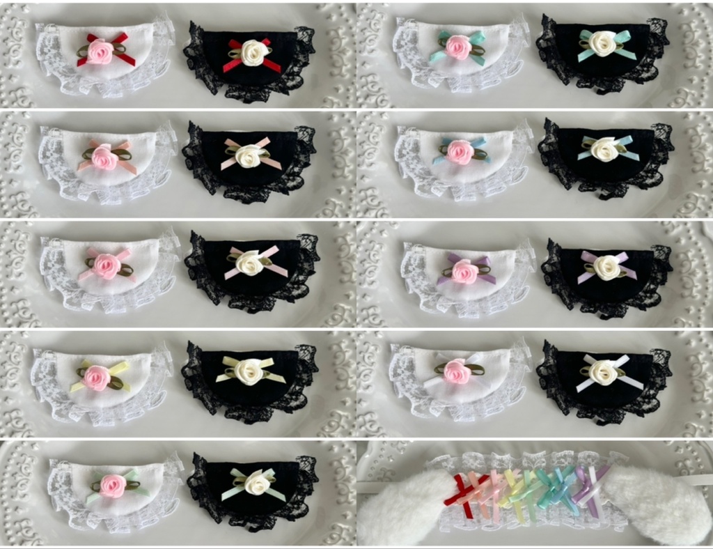 【15〜16cmぬい服】天使ねこサロペットセット4点セット