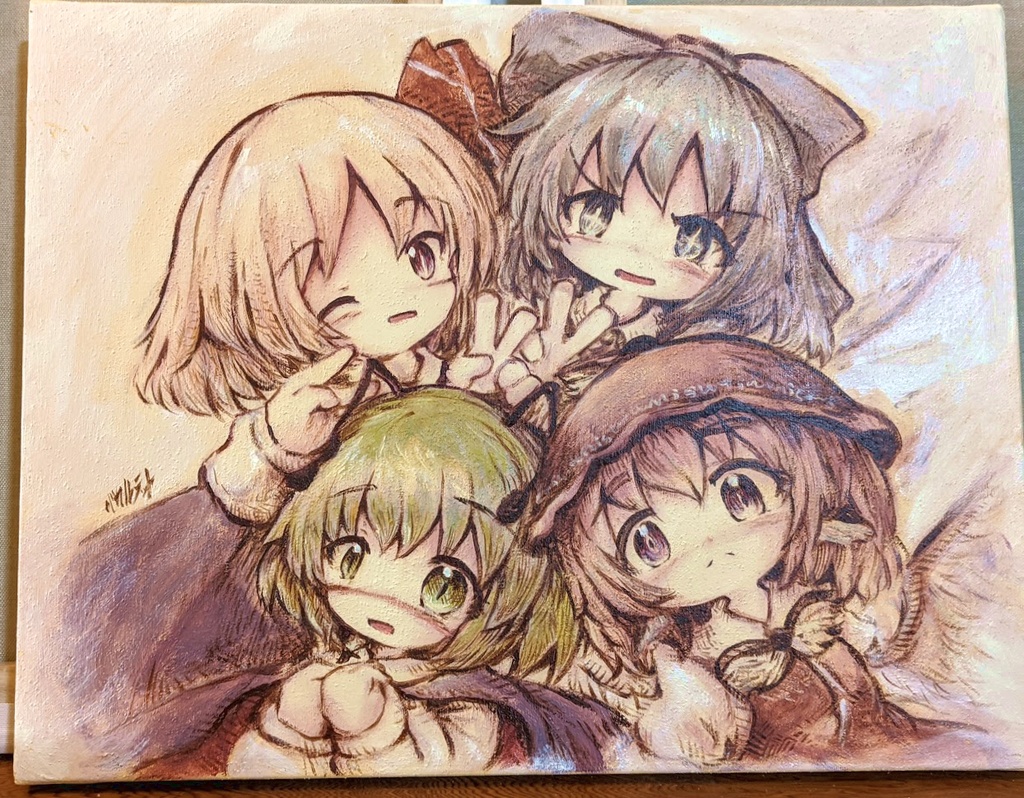 F6 バカルテットの油絵