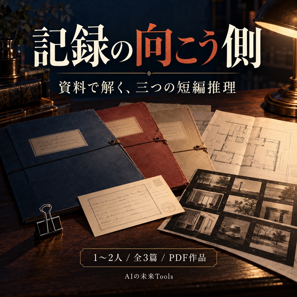 記録の向こう側｜資料で解く、三つの短編推理【1〜2人用PDF】
