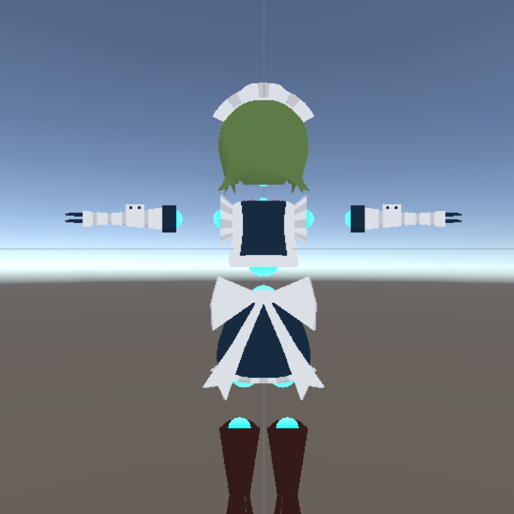 オリジナル3Dモデル『ロボタスメイド』