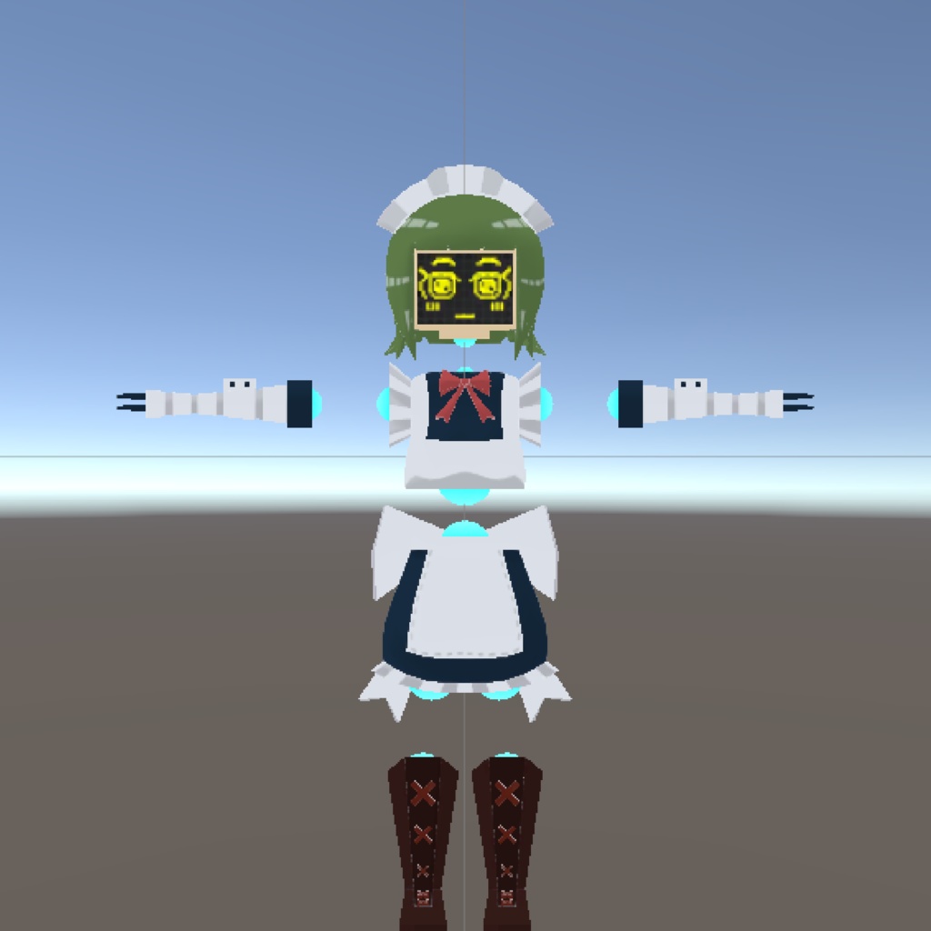 オリジナル3Dモデル『ロボタスメイド』