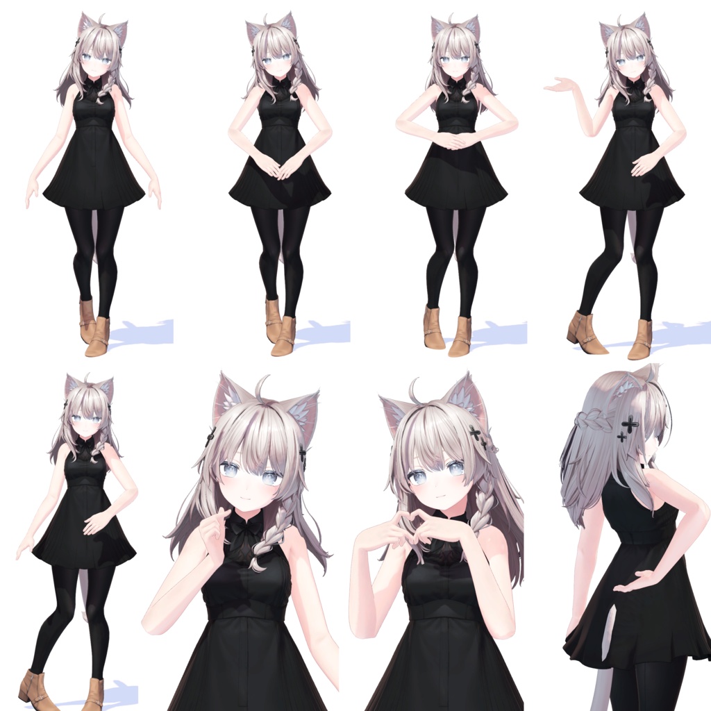 【無料】メイドさんぽいポーズ集