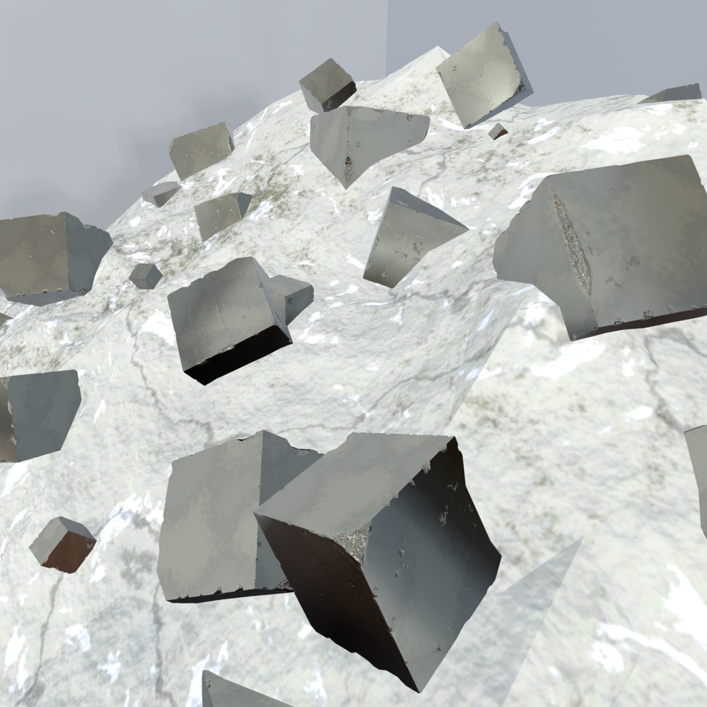 【3Dモデル】パイライト原石