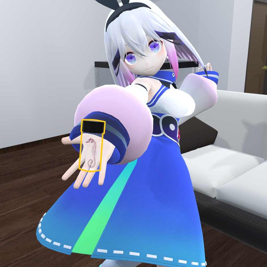 【3Dモデル_透明標本】タツノオトシゴ