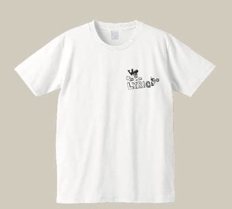リリックマTシャツ(白シャツ+黒)