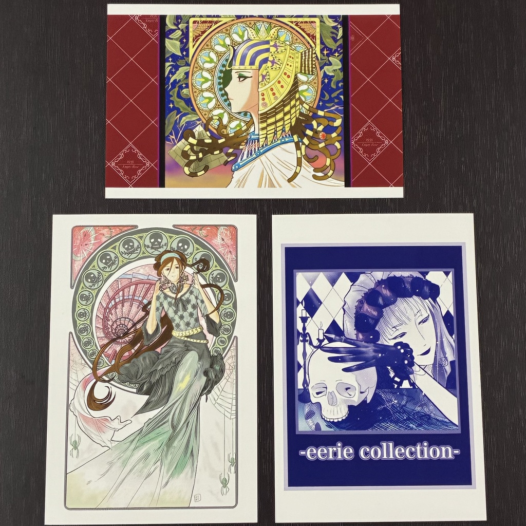 No.003,005,006 ミュシャ風・ゴシックシリーズ|ポストカード エジプト ゴシック