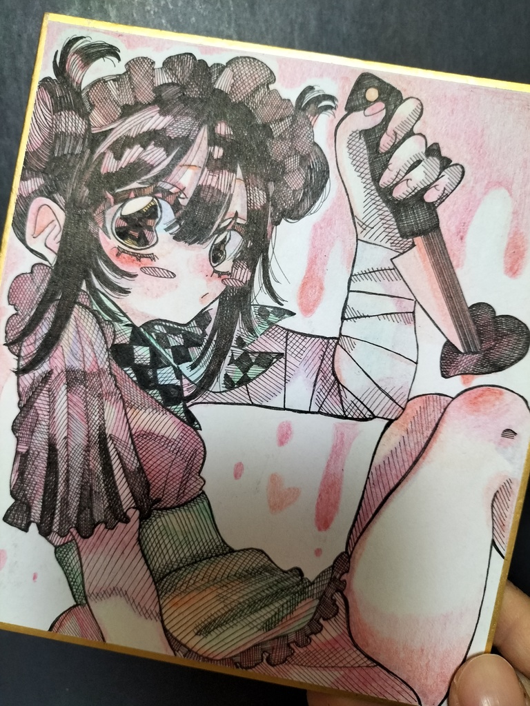 色紙原画イラスト