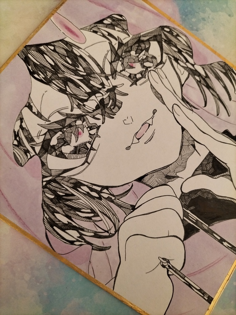 色紙原画イラスト　【〇〇の案内人】