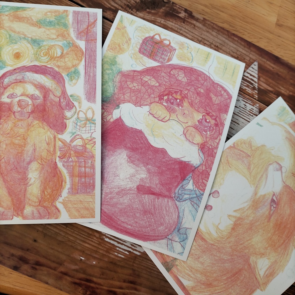 クリスマスポストカード【温かなプレゼント】