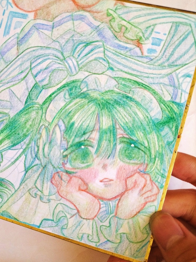 ✧✻色紙原画イラスト✻✧