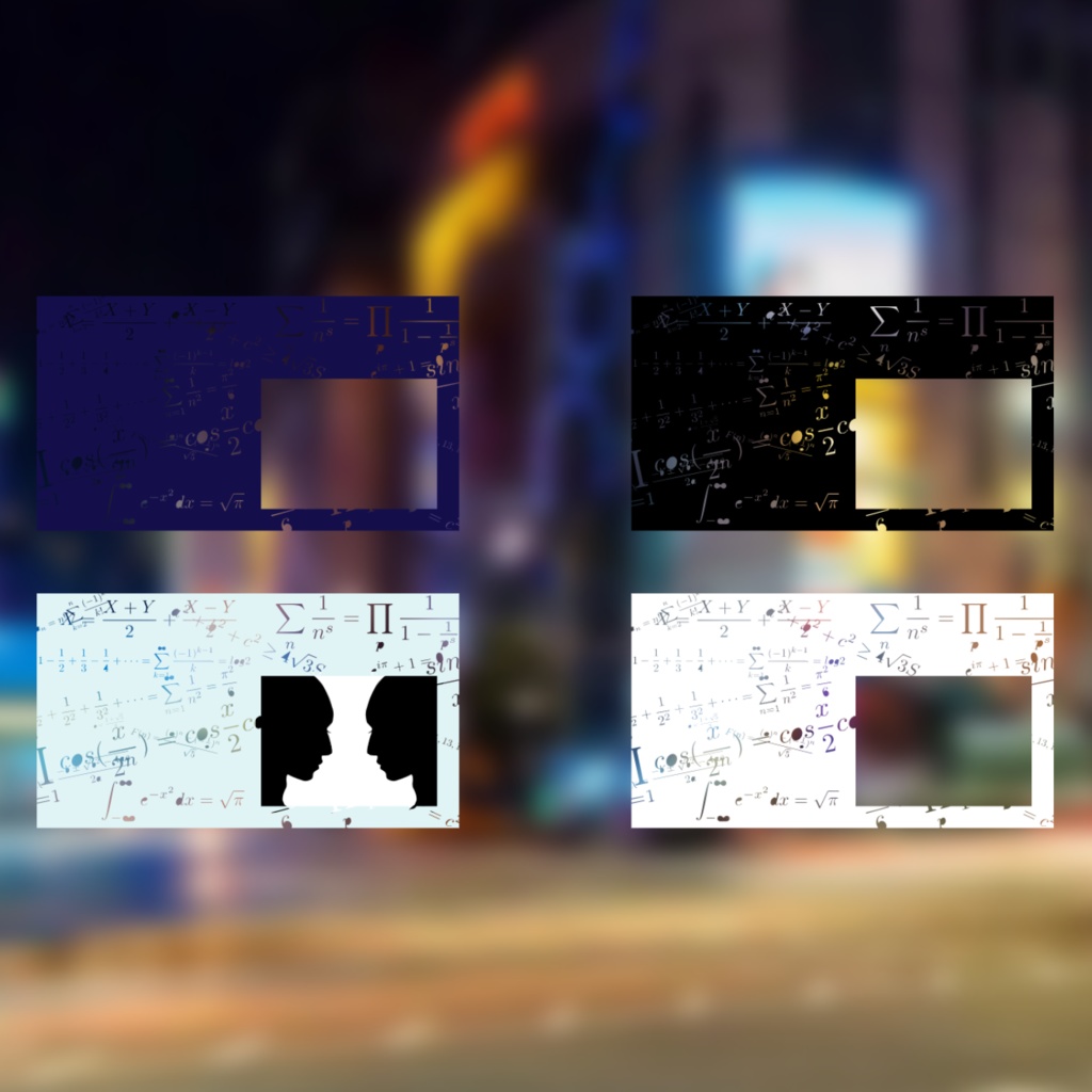 【無料/投げ銭】ココフォリア向け スクリーンパネル素材1