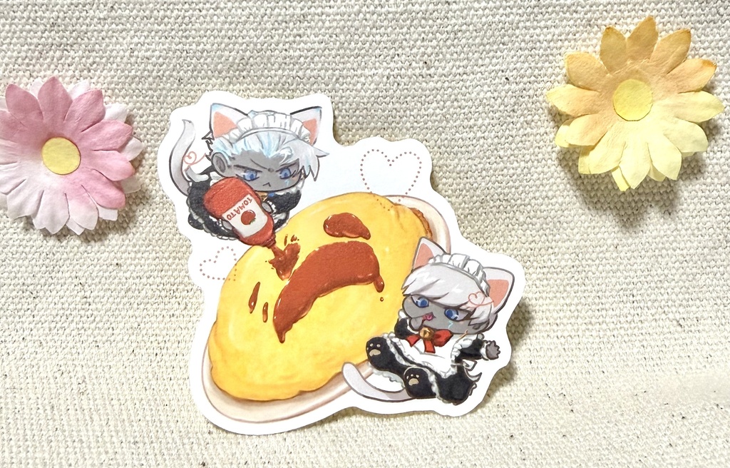 猫神メイドラ神 アクリル&シールセット