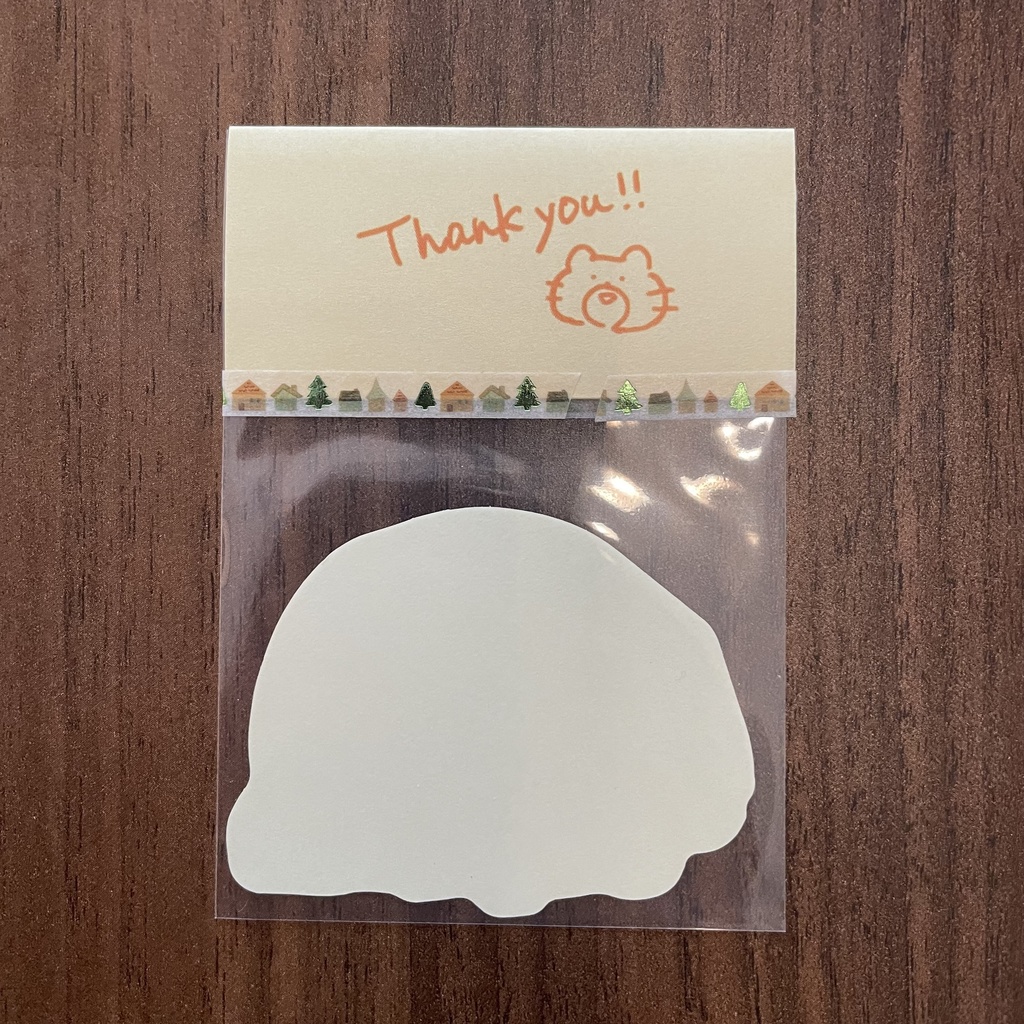 ねこぐまシール【布団】