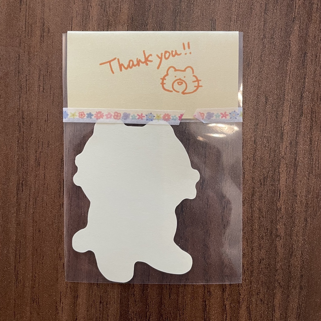 ねこぐまシール【メロンパン】