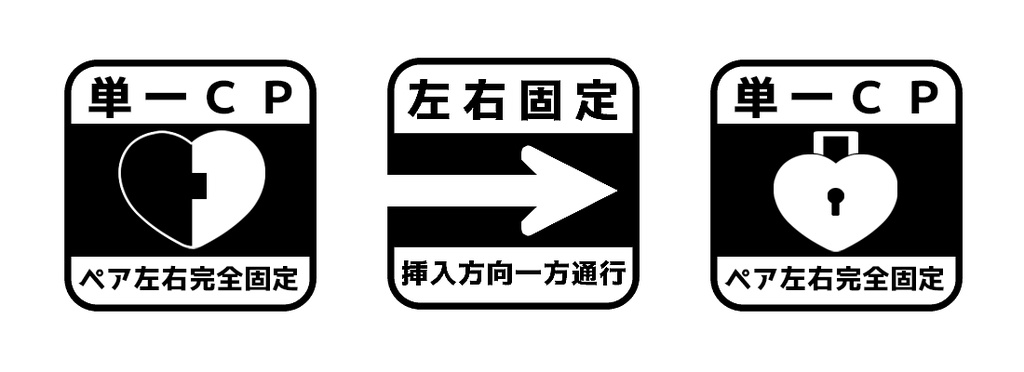 【フリー素材】左右固定アピールマーク