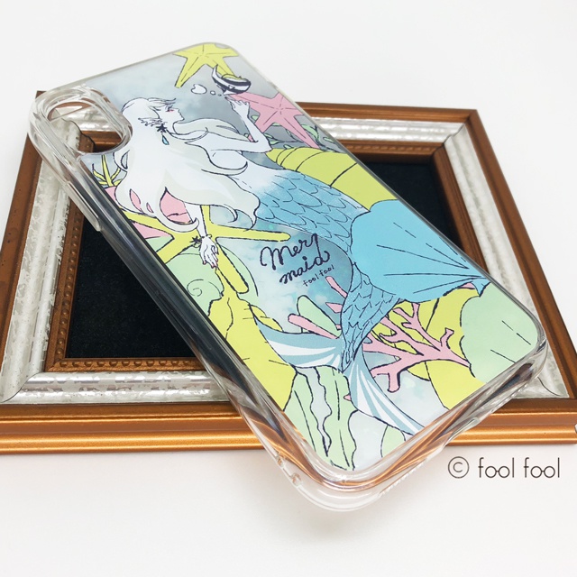 "人魚姫" グリッター スマホケース 【iPhoneケース】