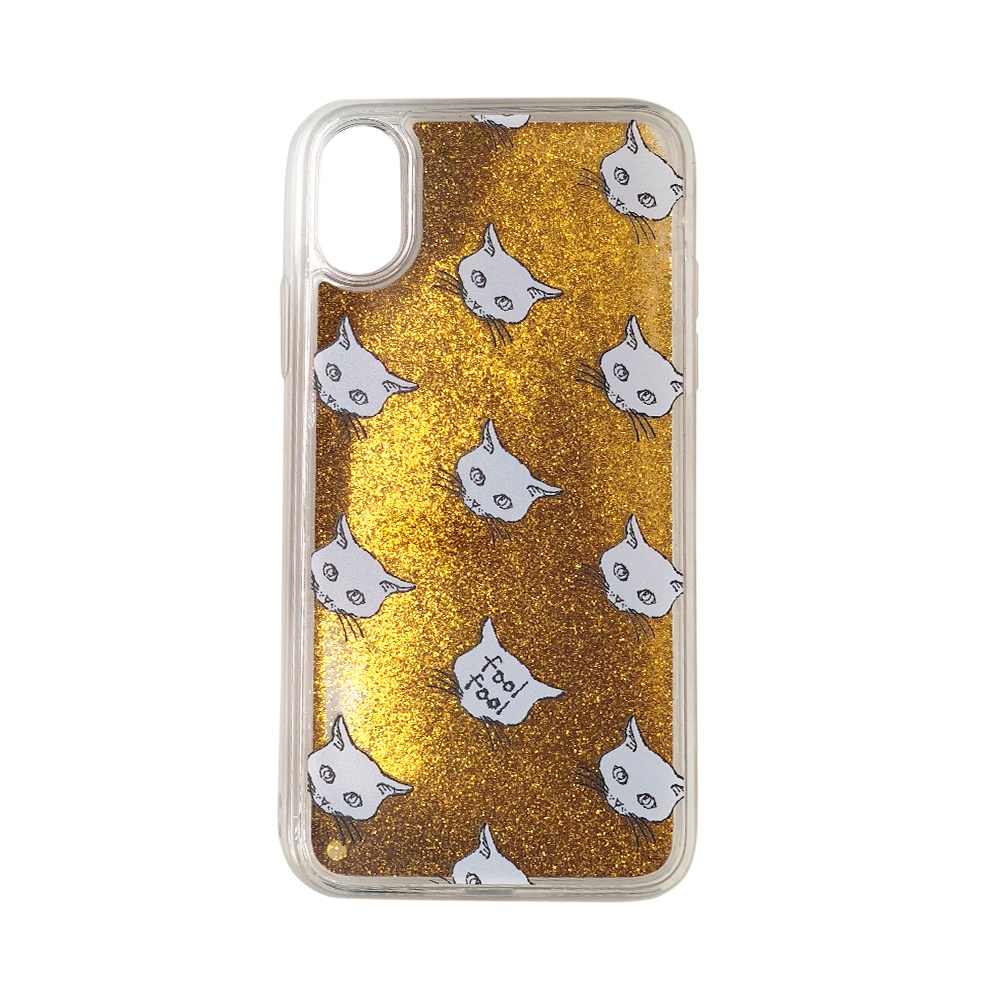 "ナナメCAT" グリッター スマホケース 【iPhoneケース】