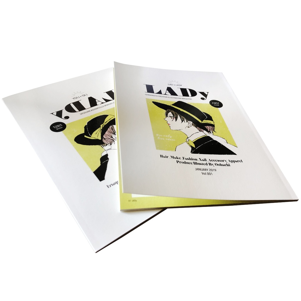 【再々販】『LADy001(ラディ1)』ジェンダーレスファッションイラスト集01