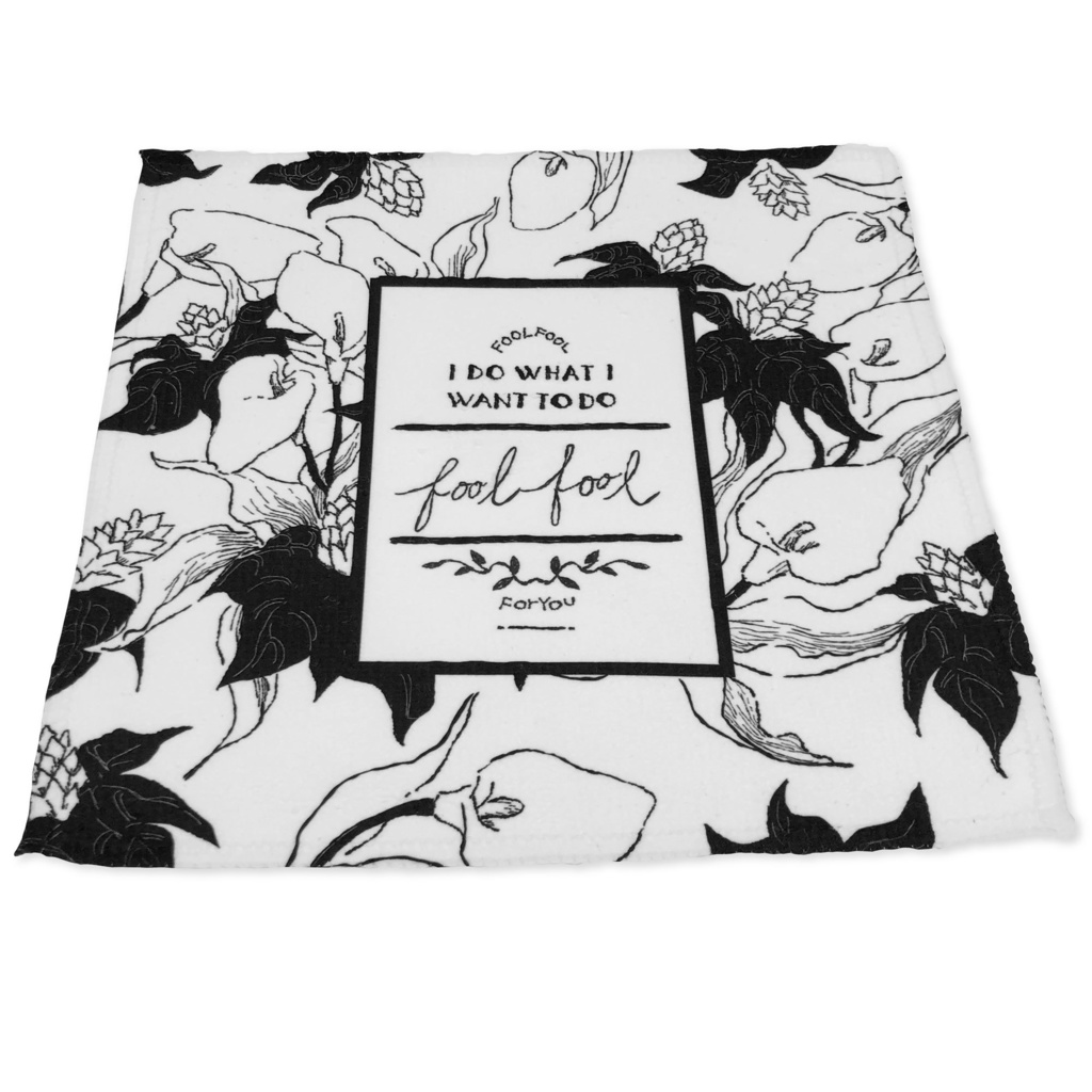 ボタニカル柄ハンドタオル【名入れ可】