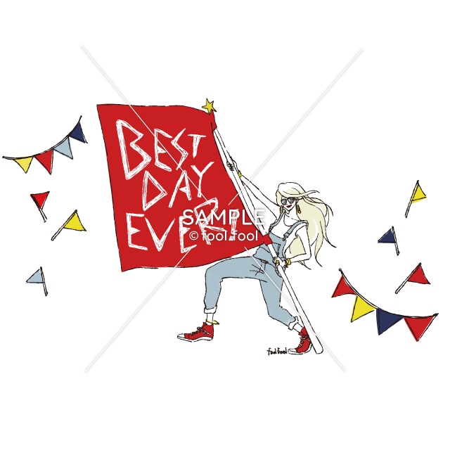 トートバッグ“フラッグガール”